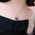 Purple Freshwater Pearl Jewelry Set - Nobility & Gentleness