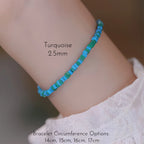 Turquoise & Pearl Stackable Bracelet - Protection & Inner Peace