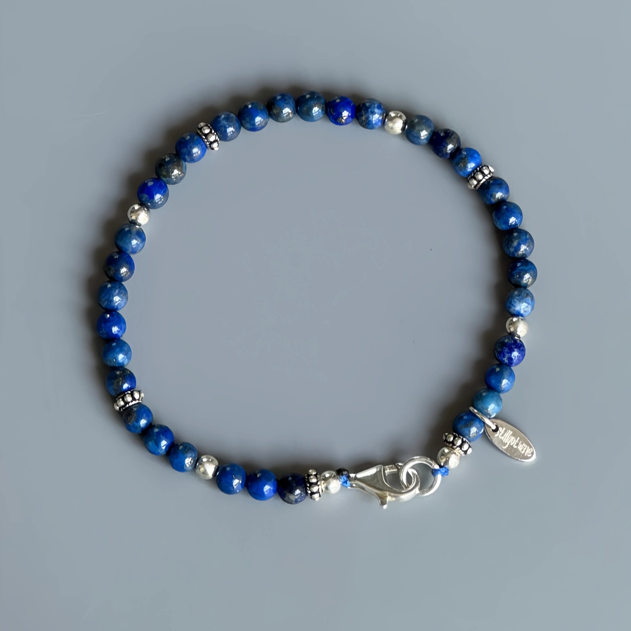 Natural Stone Round Bead Stackable Bracelet - Focus Goals & Seize Opportunities