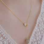 Collier à ajustement facile en quartz clair - Pureté intérieure et expression claire