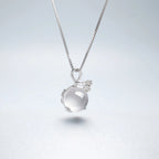 Plum‑Blossom Chalcedony Sterling Silver 3‑Piece