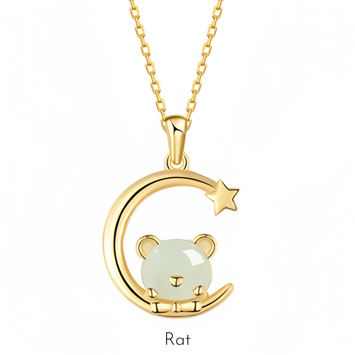 Hetian Jade Chinese Zodiac Necklace - Peace and Blessings All the Time