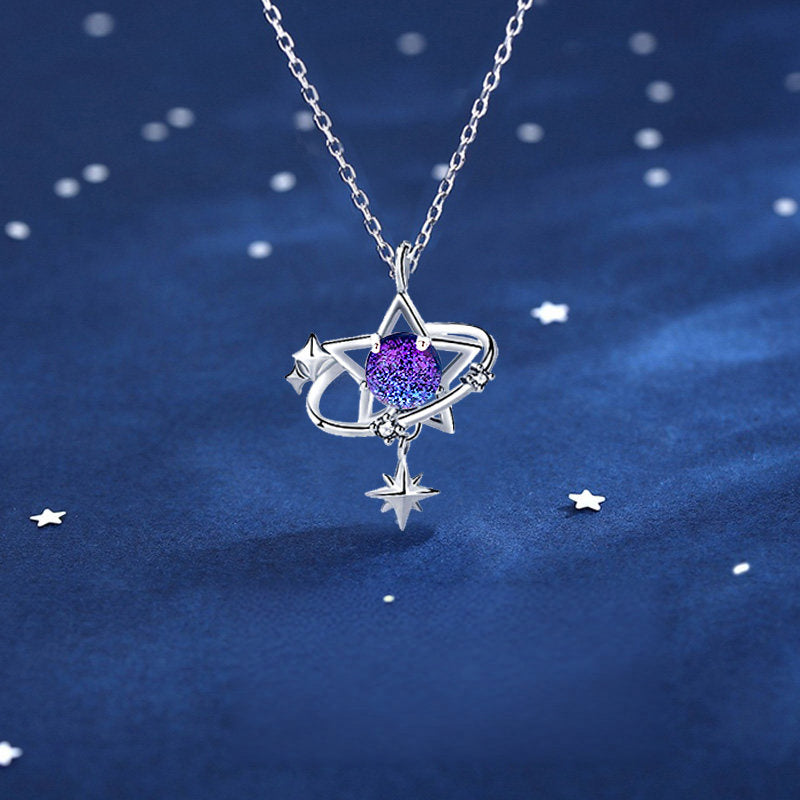 Day & Night Moon Star Necklace —echo each other / resonate with each other