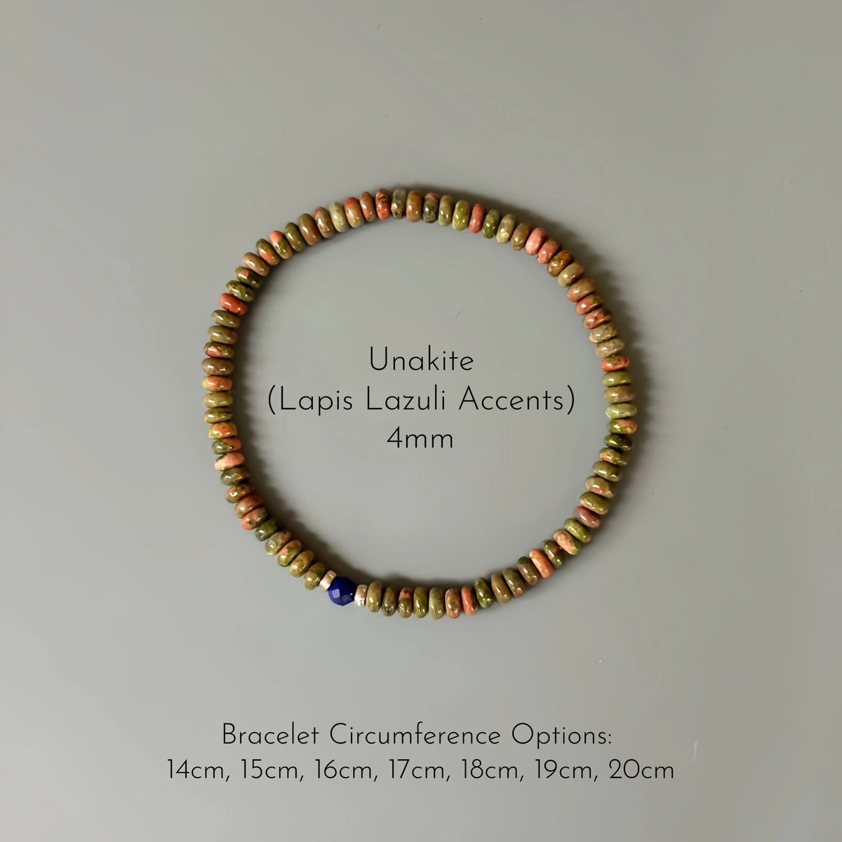 Natural Stone Abacus Bead Stackable Bracelet - Guards Inner Peace