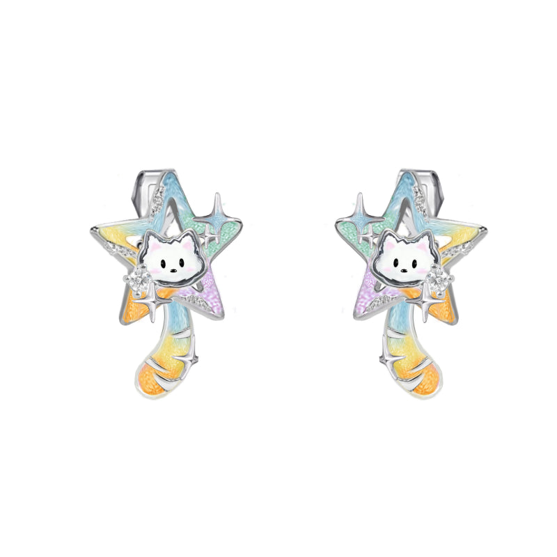 Boucles d'oreilles bouclier de veille