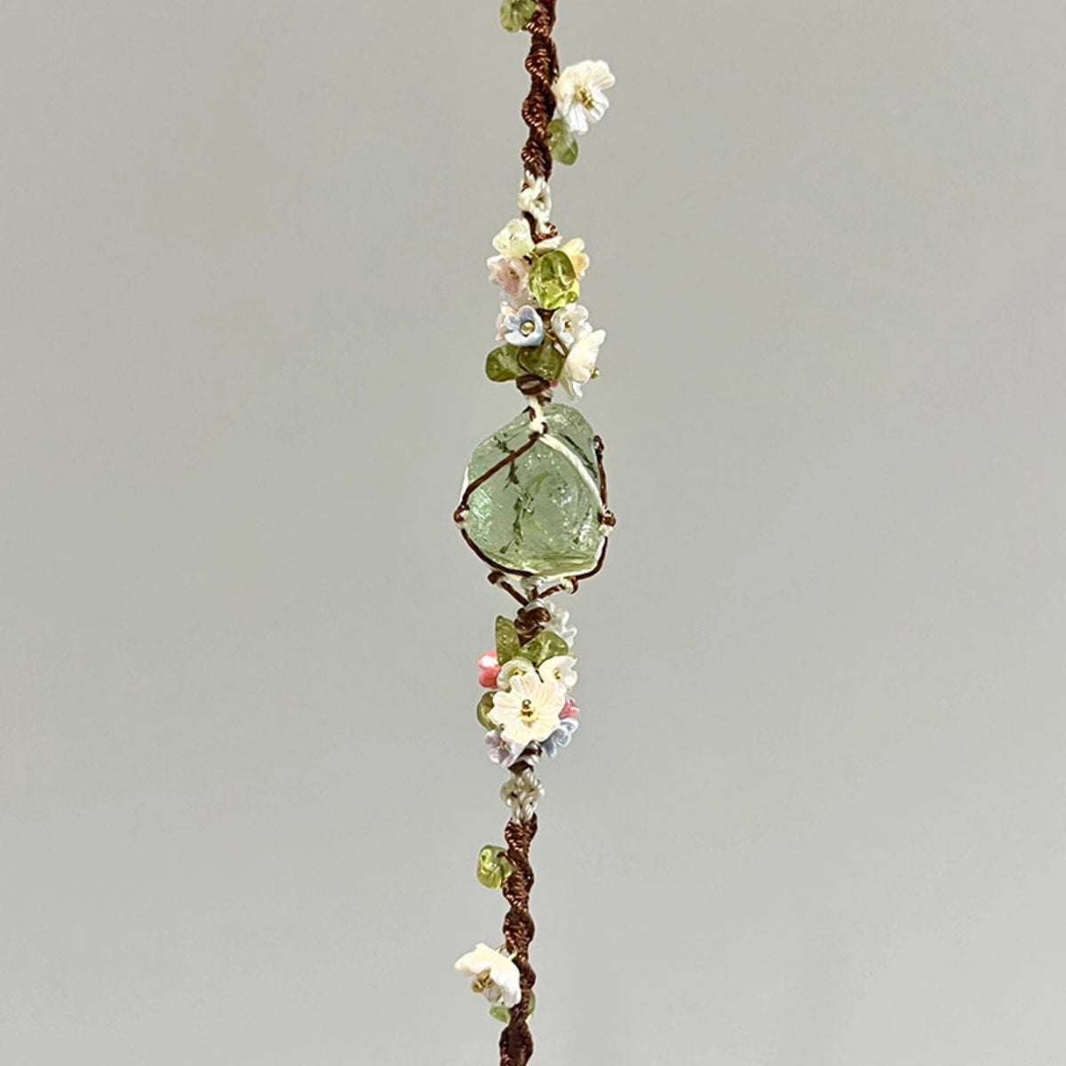 Handwoven Crystal Macrame Bracelet, 5 Styles Available, Natural Stone Energy Healing Bracelet for Women
