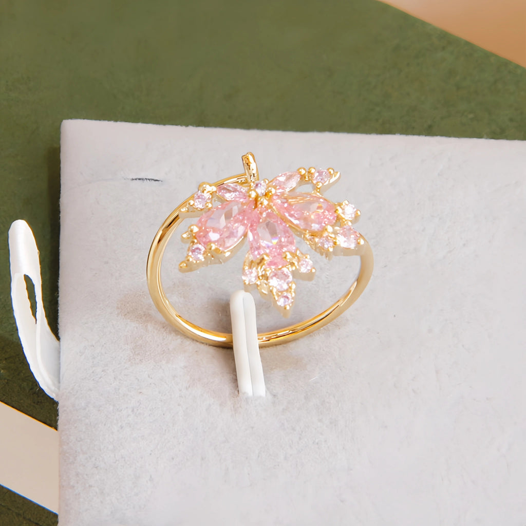 Rose Quartz Necklace Earrings Ring Jewelry Set - Embrace Self‑Love Energy