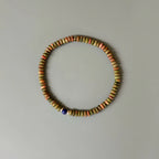 Natural Stone Abacus Bead Stackable Bracelet - guards inner peace