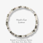 Multicolor Natural Gemstone Beaded Bracelet - Sharpen Insight Inspire Bravery