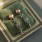 Sun-Moon-Star Pearl Earrings - Awaken Inner Intuition and Sharpness