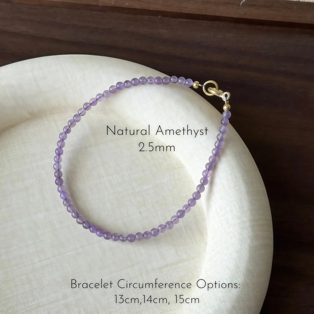 Dainty Natural Crystal Stack Bracelets - Self-Love And Magnetism