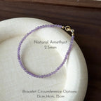 Dainty Natural Crystal Stack Bracelets - Self-Love And Magnetism