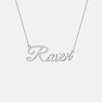 Personalized Initial Pave Diamond Name Necklace | Minimalist High-End Letter Jewelry