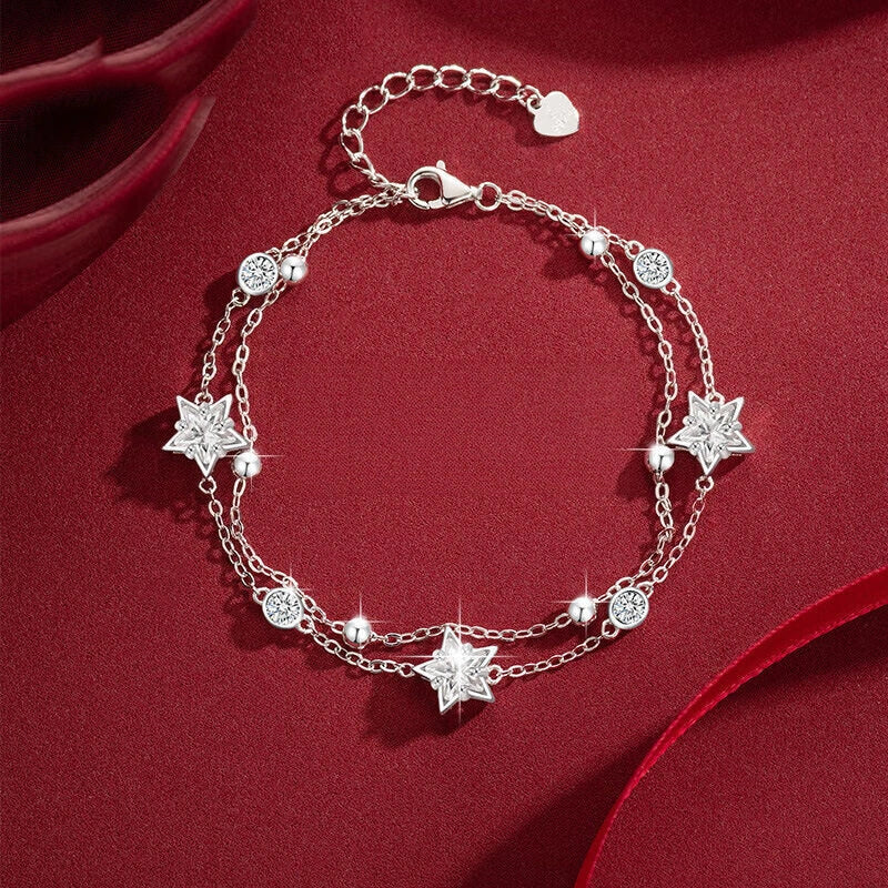 Bracelet Lune et Étoile Pacte d'Amour