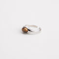 Natural Tiger Eye Stone Ring With Retro Temperament, Light Luxury Versatile Ring