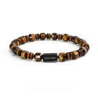 Bracelet œil de tigre naturel multi-formes — Style couple pour hommes et femmes