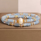 Bracelet de cinabre naturel Renouveau Lotus Rouge