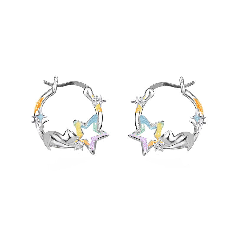 Boucles d'oreilles bouclier de veille