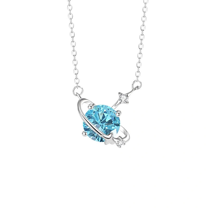 12 Birthstone Necklace for Women 925 Sterling Silver Dainty CZ Pendant Necklace Personalized Birthday Gift