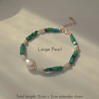 Turquoise, Pearl & Shell Stackable Bracelet - Embrace Natural Serenity
