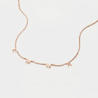 Sterling Silver 18K Gold Plated 26 Letter Custom Necklace Minimalist Versatile Personalized Name Choker