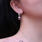 Purple Freshwater Pearl Jewelry Set - Nobility & Gentleness