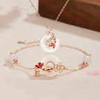 Ping An Kou Bracelet & Necklace Set - Blessed with Good Fortune