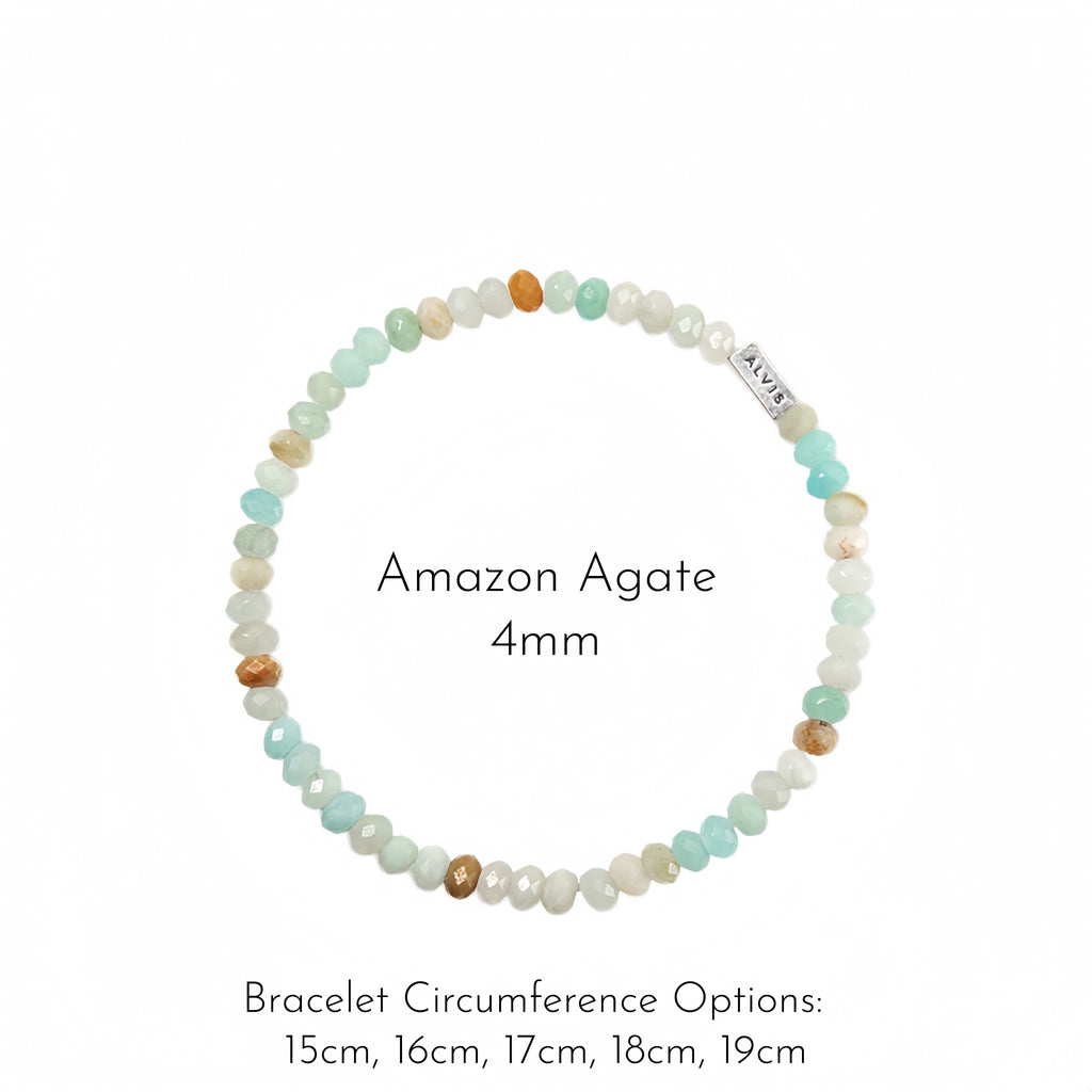 Natural Stone Stackable Bracelet - Balance Mood & Relax Daily Life