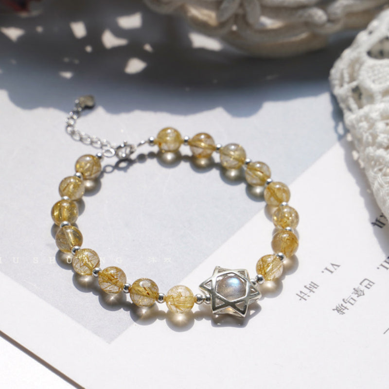 Moonstone Star Bracelet - Light Up Daily Life