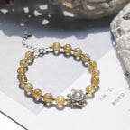Bracelet en cristal naturel Étoile de David