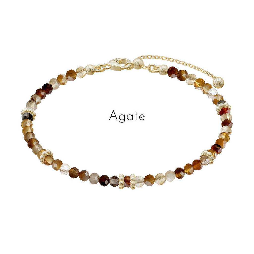 Mixed Agate & Mother‑of‑Pearl Bracelet - Protection & Vibrant Vitality