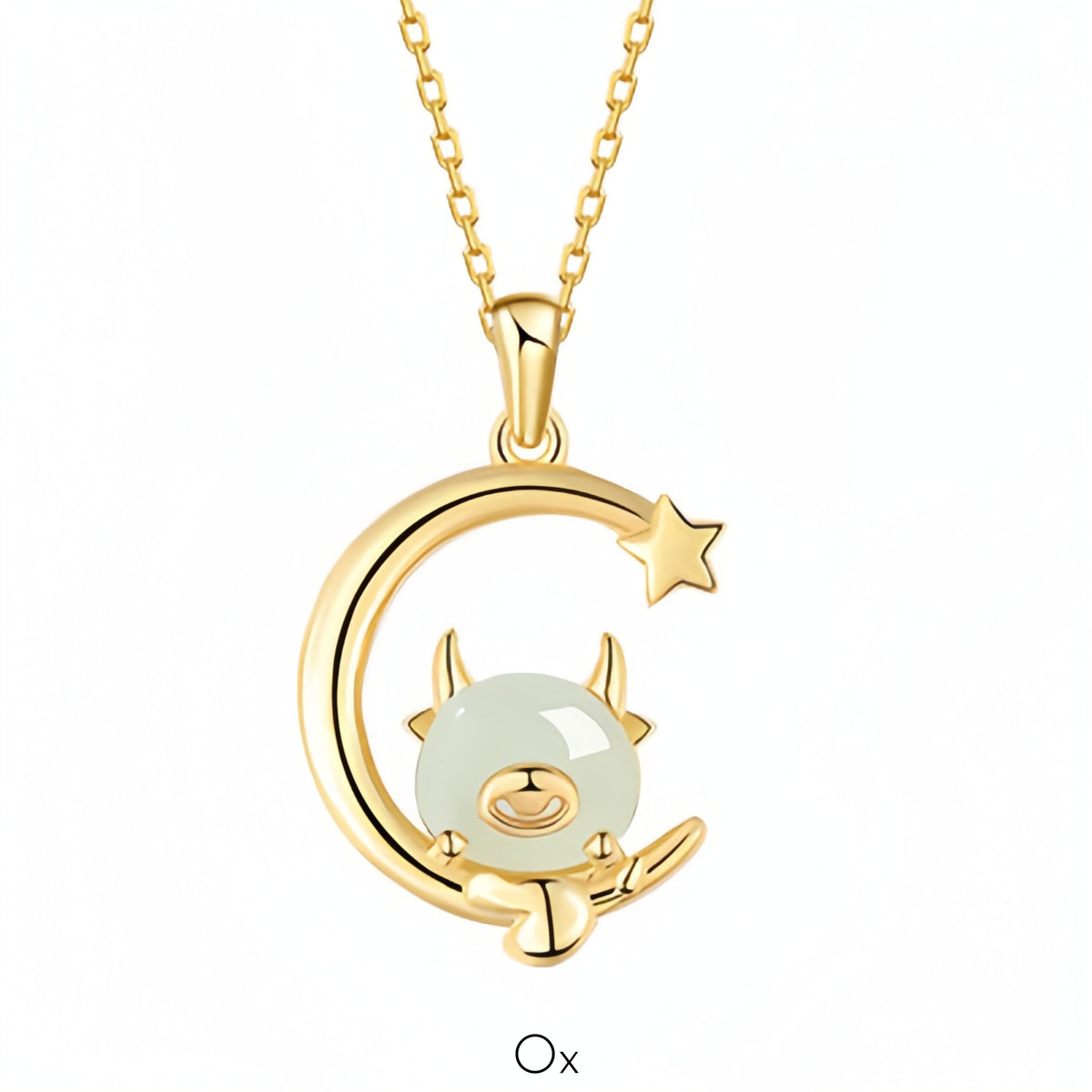 Hetian Jade Chinese Zodiac Necklace - Peace and Blessings All the Time
