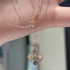 Collier Sakura en jade Hetian