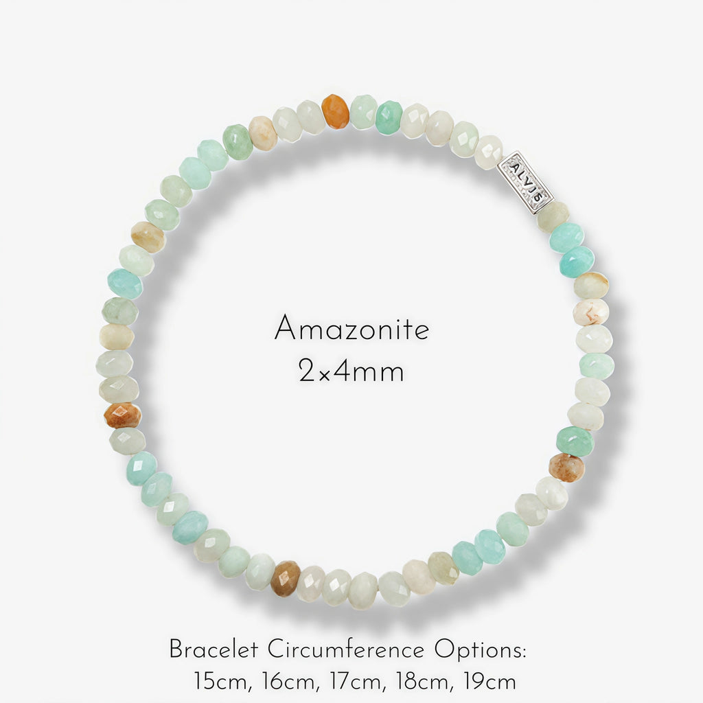 Multicolor Natural Gemstone Beaded Bracelet - Sharpen Insight Inspire Bravery