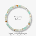 Multicolor Natural Gemstone Beaded Bracelet - Sharpen Insight Inspire Bravery