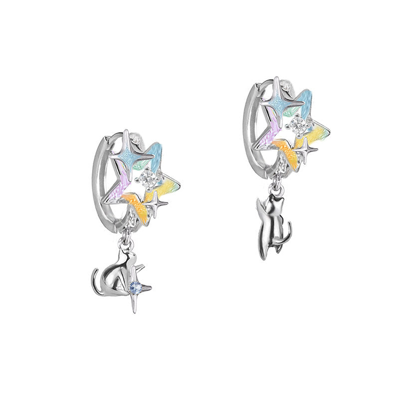 Boucles d'oreilles bouclier de veille