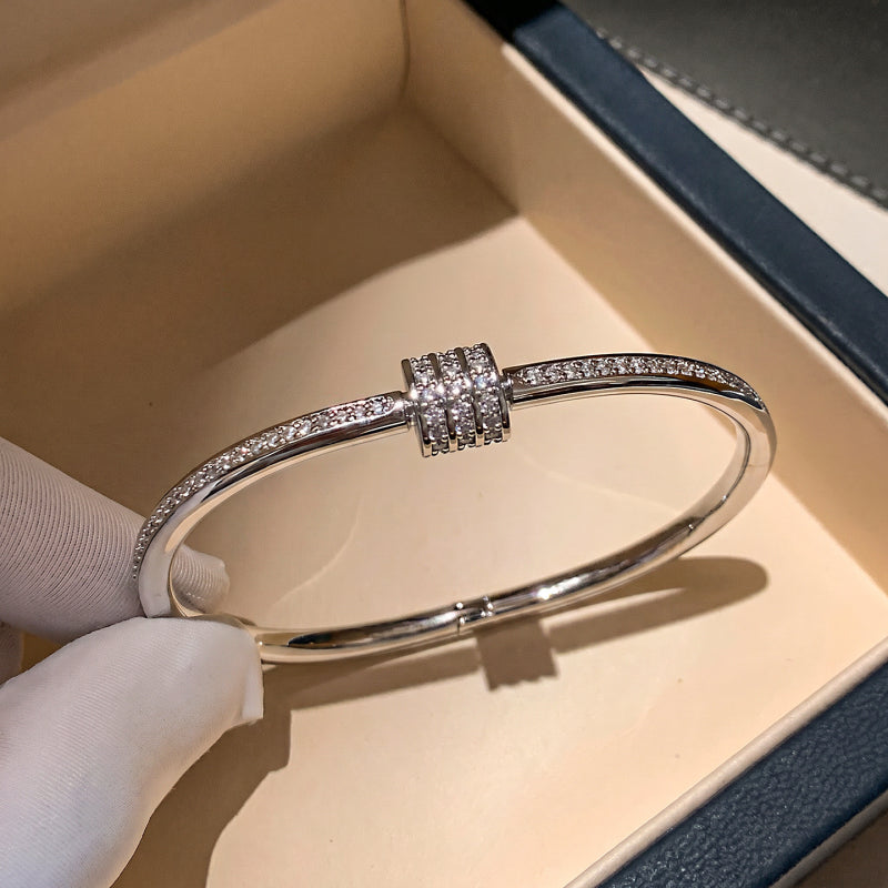 Natural White Mother-of-Pearl Slim Bracelet