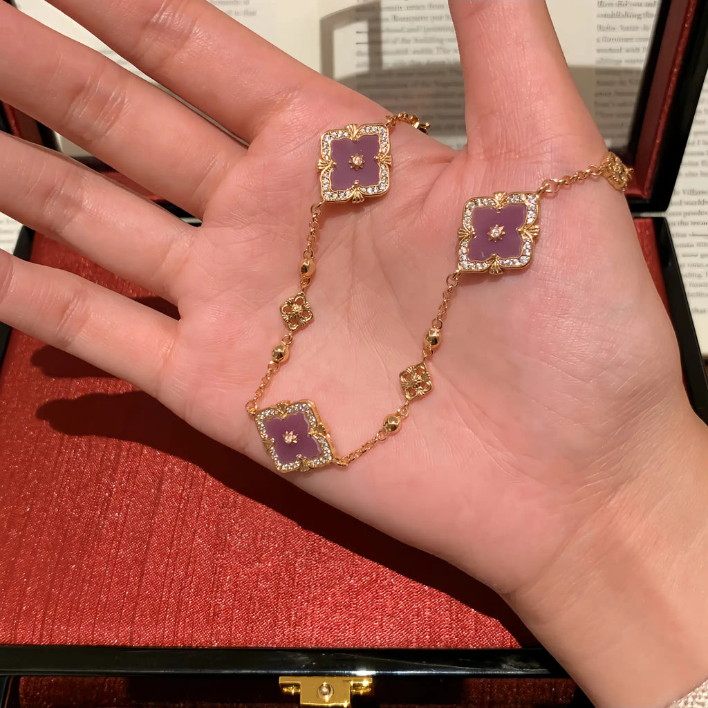 Collier Sakura en jade Hetian