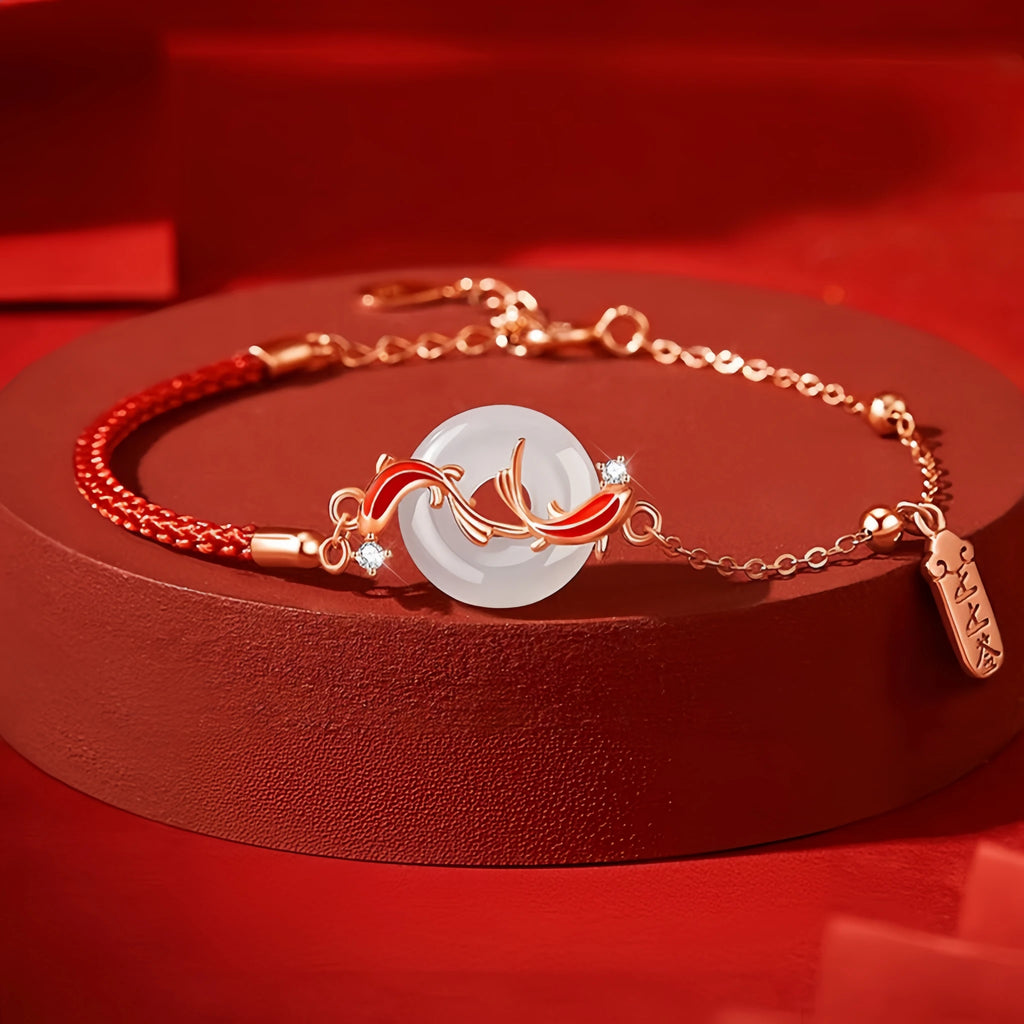 Ping An Kou Bracelet & Necklace Set - Blessed with Good Fortune