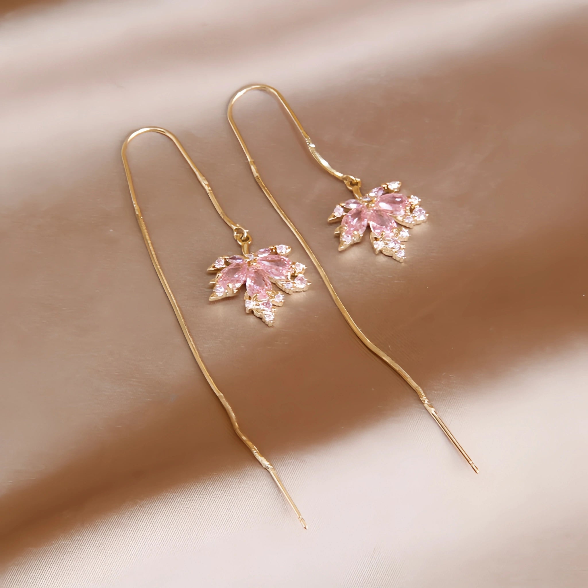 Rose Quartz Necklace Earrings Ring Jewelry Set - Embrace Self‑Love Energy