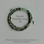 Wild‑Vibe Natural Stone Bracelet - Rootedness, Centering, Empowerment