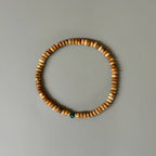 Natural Stone Abacus Bead Stackable Bracelet - guards inner peace