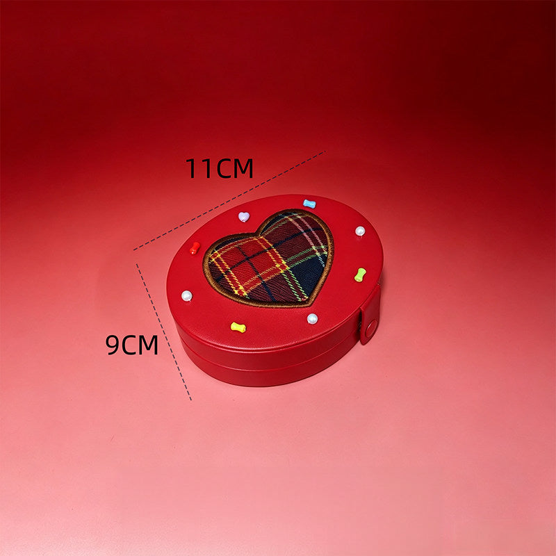 Cake‑Style Heart/Oval Jewelry Box