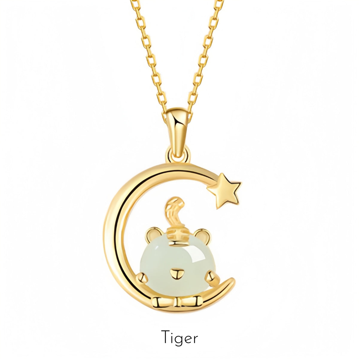 Hetian Jade Chinese Zodiac Necklace - Peace and Blessings All the Time