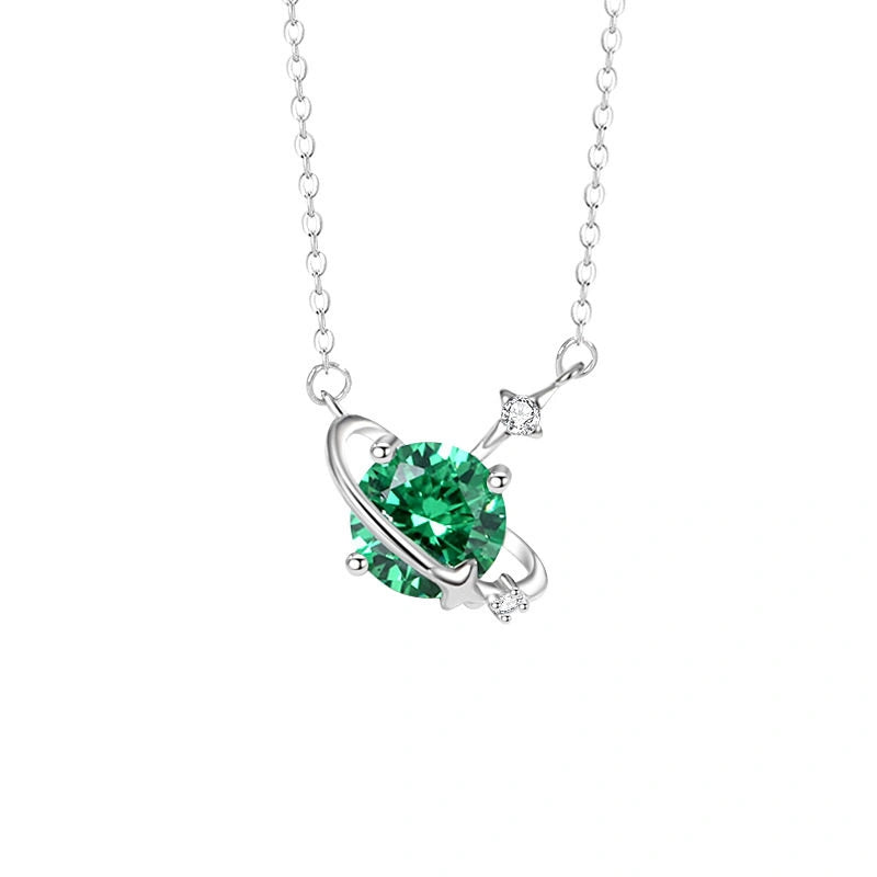 12 Birthstone Necklace for Women 925 Sterling Silver Dainty CZ Pendant Necklace Personalized Birthday Gift