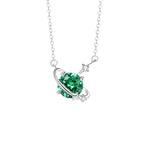 12 Birthstone Necklace for Women 925 Sterling Silver Dainty CZ Pendant Necklace Personalized Birthday Gift