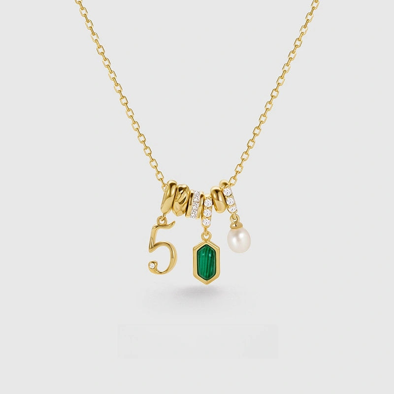 irthstone Necklace for Women | Dainty Gemstone Pendant | 925 Sterling Silver Birthday Gift
