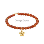 Collier en cristal naturel couronne vintage