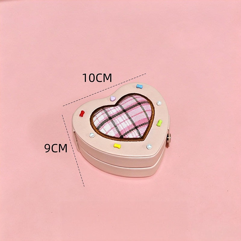 Cake‑Style Heart/Oval Jewelry Box
