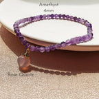 Collier en cristal naturel couronne vintage